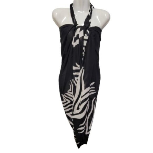 Womens Sarong Cotton Wrap, Handpainted Batik Wrapskirt Beach Pareo Beachwear-NEW - Picture 1 of 6